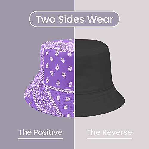 Reversible Packable Bucket Hat For Men Women Teens,Unisex Sun Uv Protection Classic Fisherman Cap #TOP4