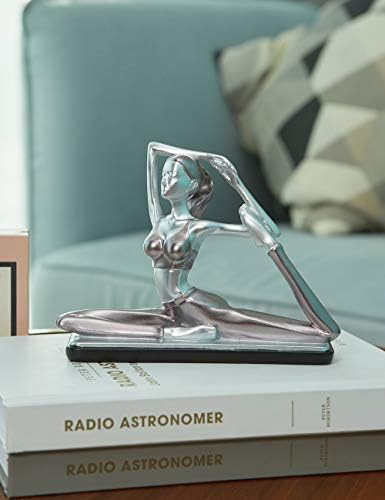 Amoy-Art 3pcs Yoga Sculpture Statue Woman Decor Lady Gifts Polyresin Figurine Arts