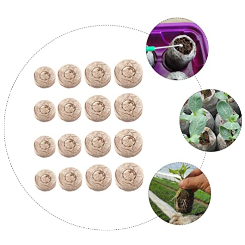 Yardwe Indoor Plants House Plants 1 Set Peat Pellets Mini Garden Starter Compressed Fertilizer Soil Block Seedling Starter Soil Block For Flower Indoor Plants House Plants #TOP1
