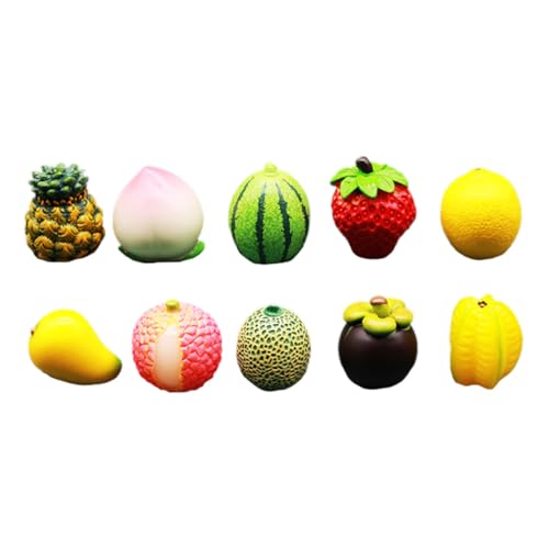 Cabilock 10pcs Simulated Fruit Ornaments Emulated Fruit Model Fake Fruit Adornment Artificial Fruit Decoration False Fruit Ornament Simulation Fruit Decor Artificial Fruit Model Decor