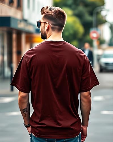 Image of AUSK Oversized Tshirts || Half Sleeve Round Neck T-Shirts for Men