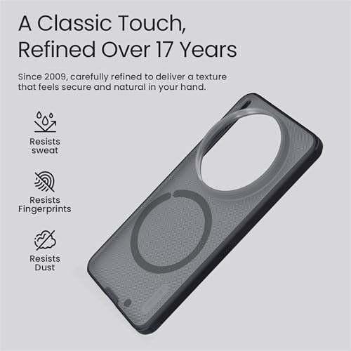 Image of Nillkin Case for Vivo X300 Ultra (6.82 inch Inch) Super Frosted Shield Pro Magnetic Hard Back Soft Border (PC + TPU) Cover Raised Bezel Camera Protect Black Color