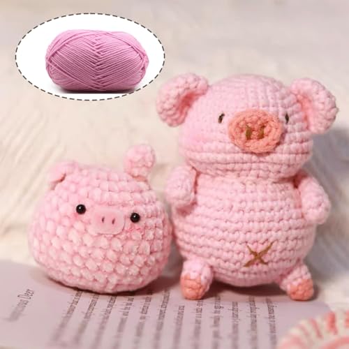 Miniatura 3 de Hilo De Crochet, Para Crochet Y Manualidades, 6x50g De Hilo Para Tejer A Mano, Hilo De Algodón, 6 Colores