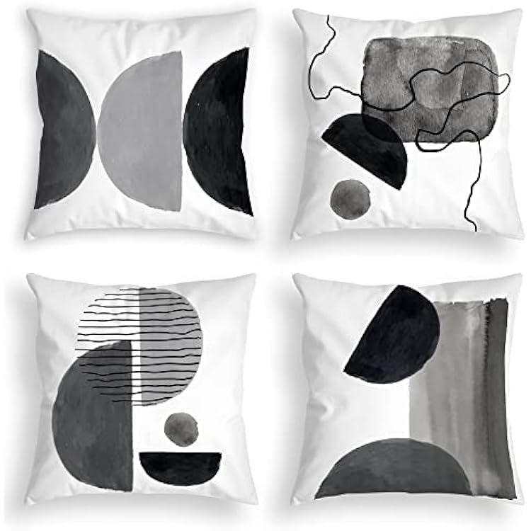 Black and White Throw Pillows for Couch Set of Philippines Ubuy