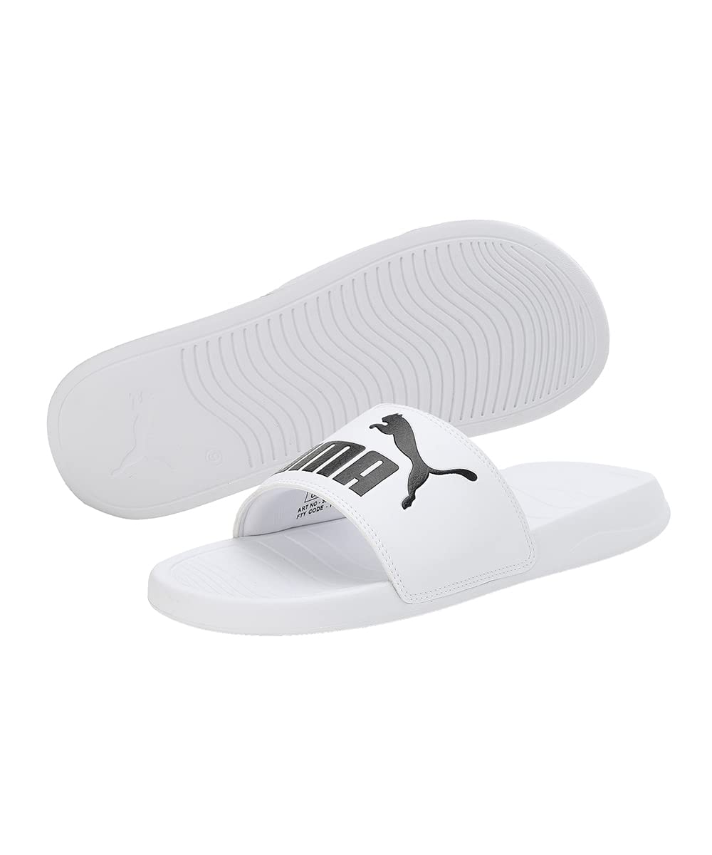 PUMA | Popcat 20 Slides | White-Black | 8UK 4