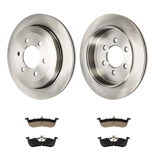 Image of KAX Rear Brake Kit, OE Brake Rotors and Ceramic Brake Pads | Fits Ford Expedition 2007-2017, Lincoln Navigator 2007-2017, Automotive Replacement Brake Kit