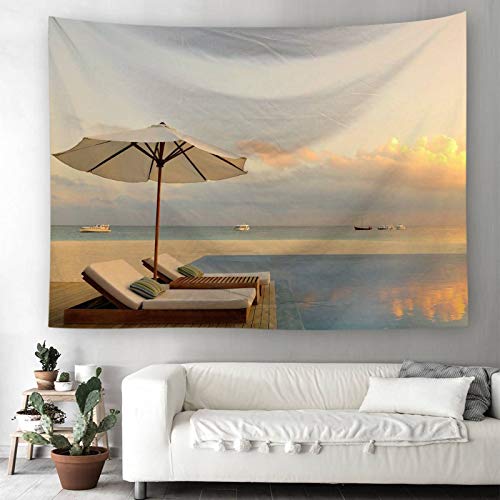 Crea un ambiente relajante con el tapiz de pared KnSam gris de 150 x 130 cm 5