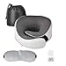 Produktbild Queta Reisekissen,Orthopädisches Nackenkissen,U Geformte Hals Kissen,Ideal für Reise,Büro,Flugzeug,Auto und Zug,Schlafen Memory Foam Stoff Ergonomisches Nackenstützkissen,mit Aufbewahrungstasche