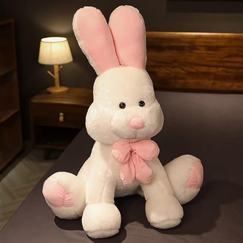 MKZHANG 50-100 cm Hase Kuscheltier Spielzeug Plüsch Kaninchen Puppen Weißes Kaninchen Plüschtiere Freundin Geschenk-80 cm Cover