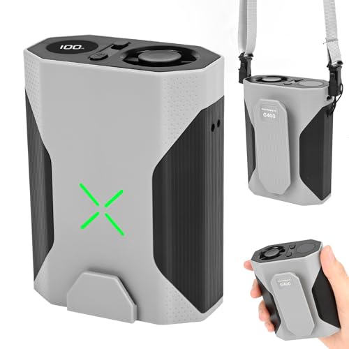 ZWOOS Tragbarer Taillen-Clip-Ventilator, Mini USB Ventilator, Gurtventilator mit Ladefunktion, Handventilator Taillenclip-Ventilato, Halsketten-Kühlventilator für Hitzewallungen, Reisen(4500mAh, Grau)