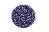 GLOREX 6 5026 076 Rocailles 2,6 mm, 17 g, Cristal, Azul, 4.3 x 4.3 x 1.7 cm