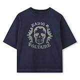 Bleu Zadig & Voltaire X60460 Short Sleeve T-Shirt 8 Years