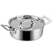 Pujadas P24.601 Miniaturas - Casseruola rotonda in acciaio 18/10 ST/acciaio, con coperchio, diametro 10 cm, 4 cm, 0 cm, 0, 30 l