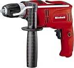 Einhell Impact Drill 650W, Hammer Drill with Auxiliary Handle, Speed Control, Electric Drill with Percussion Hammer Drilling Function TC-ID 650 E