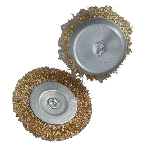 Image of 9Pcs Wire Brush Wheel Cup Brush Set,Wire Wheel Brush Set with 1 /4-Inch Shank,Coated Wire Drill Brush Set for Iron Rust Removal, Corrosion and Scrub Surfaces
