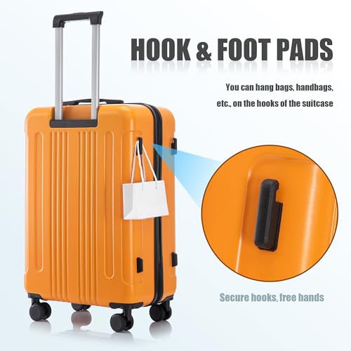 Image of Merax 3 pcs /set in ABS Spinner Wheel Luggage Set, Carry on Suitcase