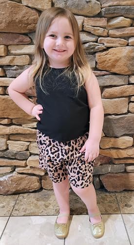 Image of Arshiner Girls Summer 2 Piece Outfit Sleeveless Top and Paperbag Waist Shorts with Pockets Kids Shorts Set Ages 5-13
