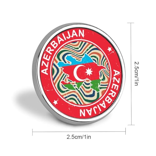Pin esmaltado de Azerbaiyán Evans1nism que no daña la ropa y evita pérdidas 2