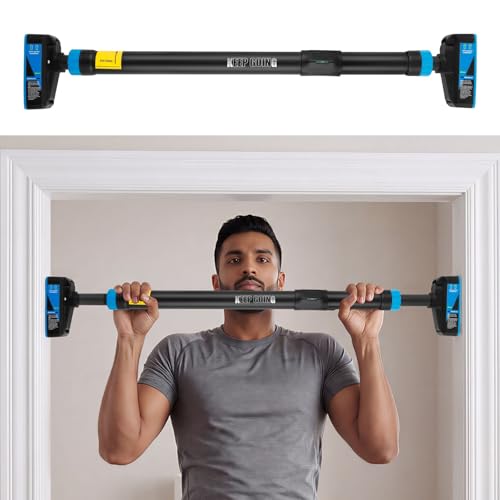 XRT65 No-Screw Doorway Pull-Up Bar with Bubble Meter & Safety Lock (200kg) — Pull-Up Bars
