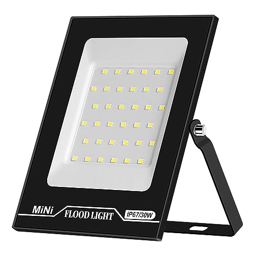 Projecteur LED jardin DELURA éclairage blanc froid 30W pour illuminer vos soirées en terrasse