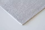 Steffensmeier Teppichboden Genua Meterware | Auslegware für Kinderzimmer Wohnzimmer Schlafzimmer | Silber, Größe: 100x700 cm