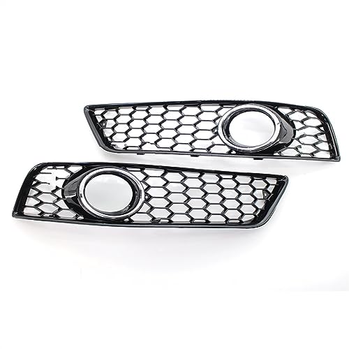 Calandre pour avant de voiture A3 8P 2009-2013 avec grille antibrouillard chrome silver