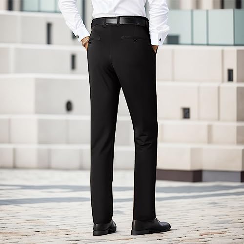 Casual Dress Pants for Men Stretch Black Chinos Pants Men Relaxed Fit Hiking Pants Men Convertible Zip Pockets Pants Men Tactical with Knee Pads Linen Pants Men Men's Dress Pants Men's Linen Pants4