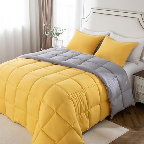 Image of California King Comforter Set, Reversible,Goose Down Alternative,All Season