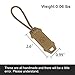 TOPTACPRO Tactical Zipper Pull Cord Hook Handle Replacement Zipper Pulls Tab 2PCS Zipper Puller for Hiking Shooting Airsoft Outdoor Activities 500D Nylon (Coyote Brown)