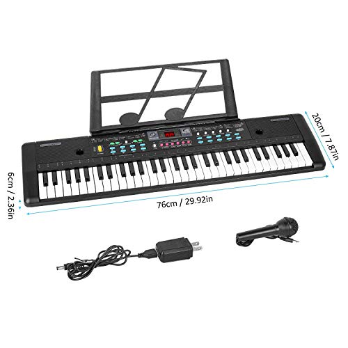 M Sanmersen YCY-5188-BK Piano For Kids Keyboard Piano 61 Keys thumb #6
