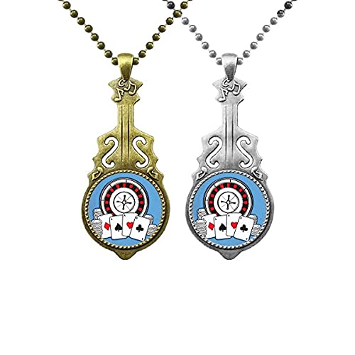 Pendentif jetons de poker pour couple finitions de luxe bijoux gravés