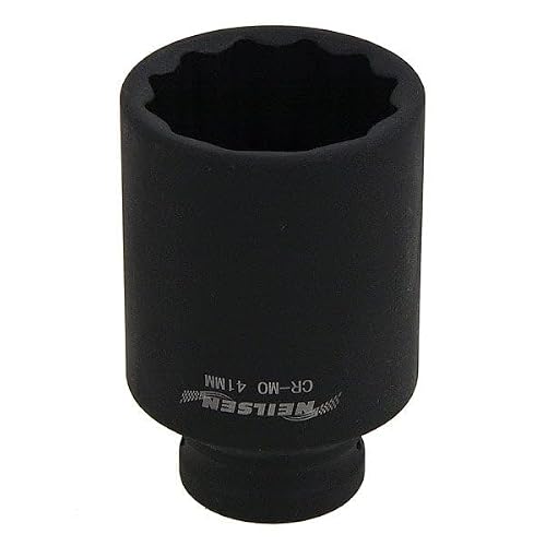 Neilsen Ct4842 1/2In Dr 41Mm Chrome-Molybdenum Deep Impact Socket - 12 Point
