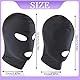 Kopfmaske Fetisch Gesichtsmaske, 2 Stück, Bondage Spandex Stretch Stoff Kopf Maske Kopfmaske aus Stretchstoff mit offenem Mund und verstärkter Augenpartie, Sexspielzeug Maske, Schwarz