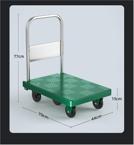 Carretilla Plegable con Plataforma 70x44x77cm y Ruedas miniatura 2