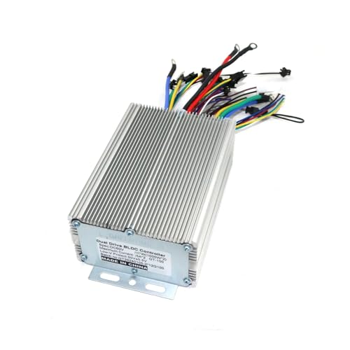 CAARLA Electric Vehicle Motor Controller Dual Drive 48/60/72V 2000W Sine Wave Brushless DC Motor Controller Electric Scooter E-Bike Driver and SW900 One Set(60V Set)