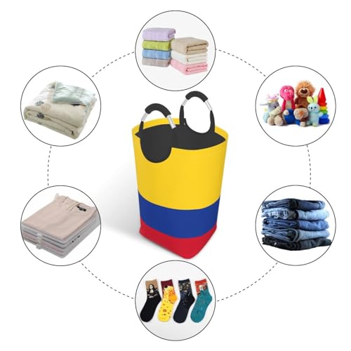 Sac à linge pliable grand panier à linge Colombie avec poignée - 6