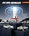 SEALIGHT 𝟗𝟎𝟎𝟓+𝐇𝟏𝟏 𝐋𝐢𝐠𝐡𝐭 Combo, 64,000LM 700% Super Brighter, 1:1 Real Size, 6500K Cool White Fog Light Bulbs for Car Powersports ATV/UTV, Pack of 4