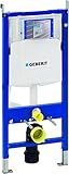 Geberit UP320 Duofix inbouwreservoir zonder wandanker en geluidsisolatieset, afmetingen 112x50x12 cm