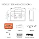 Jayron Digital LCD Induktiver Betriebsstundenzähler Stundenzähler Wasserdicht Für Marineboot Schneefräse Wechselrichter Generator Rasenmäher und Kleiner Gasmotor(HM006A-M4,orange)