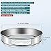 LVDALAB 304 Stainless Steel Lab Sieve Screen Mesh, 120 Mesh (0.125mm) Aperture Test Sieve, 12Inch(30cm) Diameter Economy Standard Analysis Sample Test Sieves for Industrial Laboratory Homes