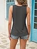 GeGekoko Womens Crewneck Sleeveless Long Vest Tank Tops Summer Casual Loose Fit Basic Shirts Grey #3