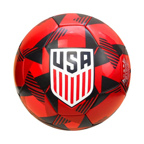 Icon Sports Official Licensed U.s. Soccer Ball - Red Prism #TOP26