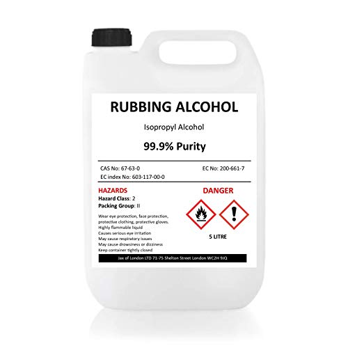 Jax of London IPA First Aid Antiseptic 99.9% Rubbing Alcohol - 5 Litre