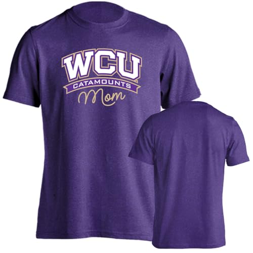 Sport Your Gear Western Carolina Catamounts Mom Short Sleeve T-Shirt - Purple Heather Medium