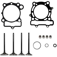Engine Intake Exhaust Valve Gasket Kit Compatible with Kawasaki KX250F 2004-2008 2005 2006 2007
