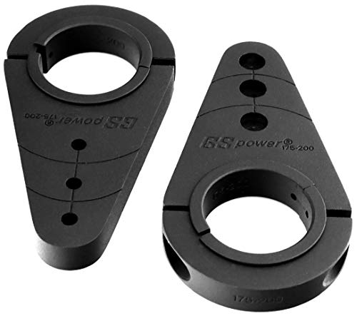 Bracket Clamp Fastener for 1.75 or 2 in Tube. Mount LED Pod Light Safety Flag Whip Antenna to Bar Rack Roll Cage Compatible with Can-Am Rhino Spyder RZR UTV ATV Boat Bike (2 pc)