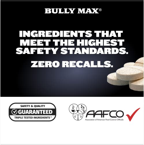 Bully-Max-2-in-1-Muscle-Builder-Power-Tabs-for-Puppies-Adult-Dogs-Puppy-Dog-Vitamins-for-Muscle-Gain-Growth-Vet-Approved-Multivitamin-Supplements-for-All-Breeds-Ages