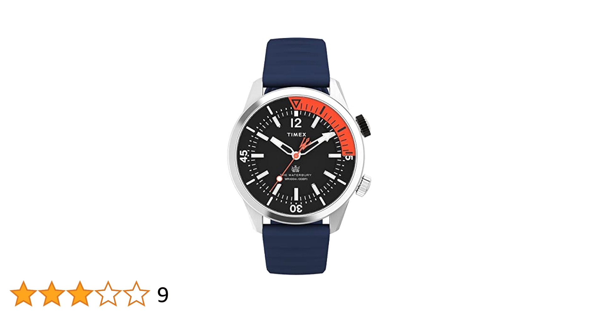 時計 TIMEX The Waterbury Collection 41mm Timex Men's Waterbury Diver Automatic 40mm Watch, Stainless
