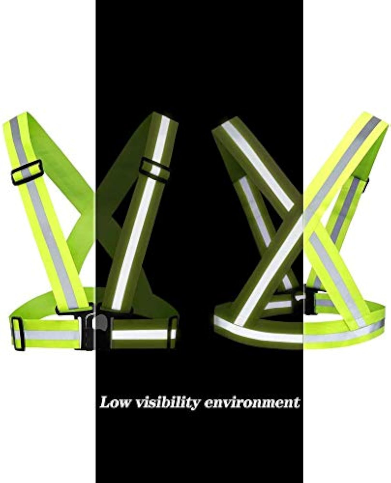 Lightweight Reflective Safety Vest for Running and Cycling