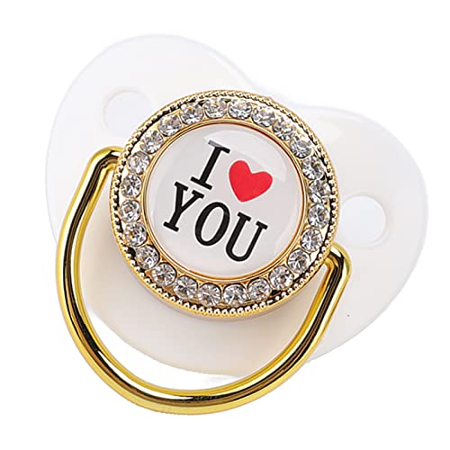 Image of Bling Baby Pacifier, Attractive Party Pacifier Set (White M)